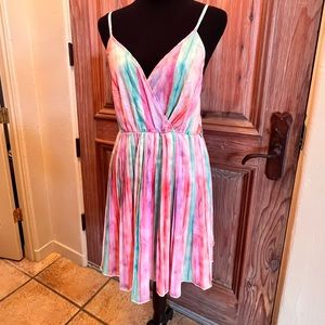 SHEIN watercolor dress L M